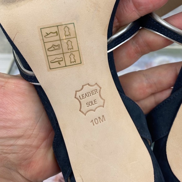 Tory Burch Sea Star Starfish Beaded Pearl Ribbon Tie Strappy Heels Size 10. - Picture 11 of 15